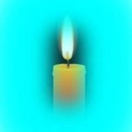 Turquoise Candle